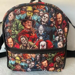 Horror Movie Mini Backpack Purse Freddy Krueger, Frankenstein, IT, Scream, etc.